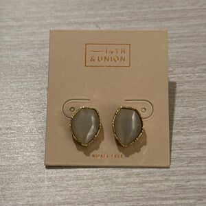 14th & Union Gold and Gray Earrings